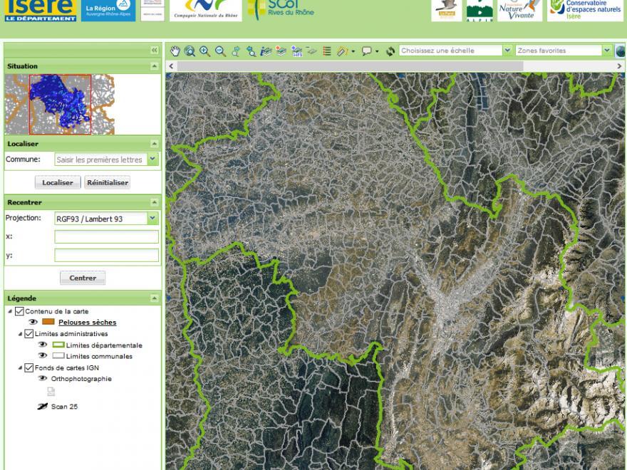 Cartographie des pelouses sèches en Isère