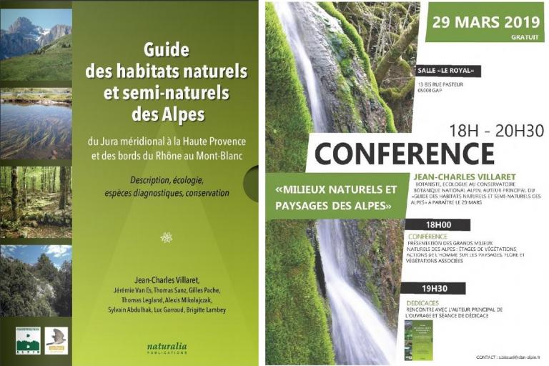 Couverture du Guide des habitats naturels et semi-naturels des Alpes du CBNA sur nature isère