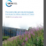 Couverture du rapport de l'UICN sur les services rendus par les écosystèmes urbains, nature isère