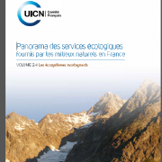 Couverture du rapport de l'UICN sur les services rendus par les écosystèmes montagnards, nature isère