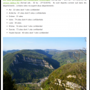 Inventaire des sites géologiques de la région extrait du site de la DREAL, nature isère