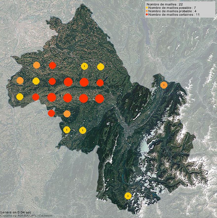 Nidification du busard cendré en Isère (2001-2021)