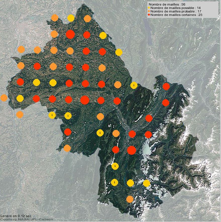 Nidification de la chevêche d'Athéna en Isère (2001-2021)