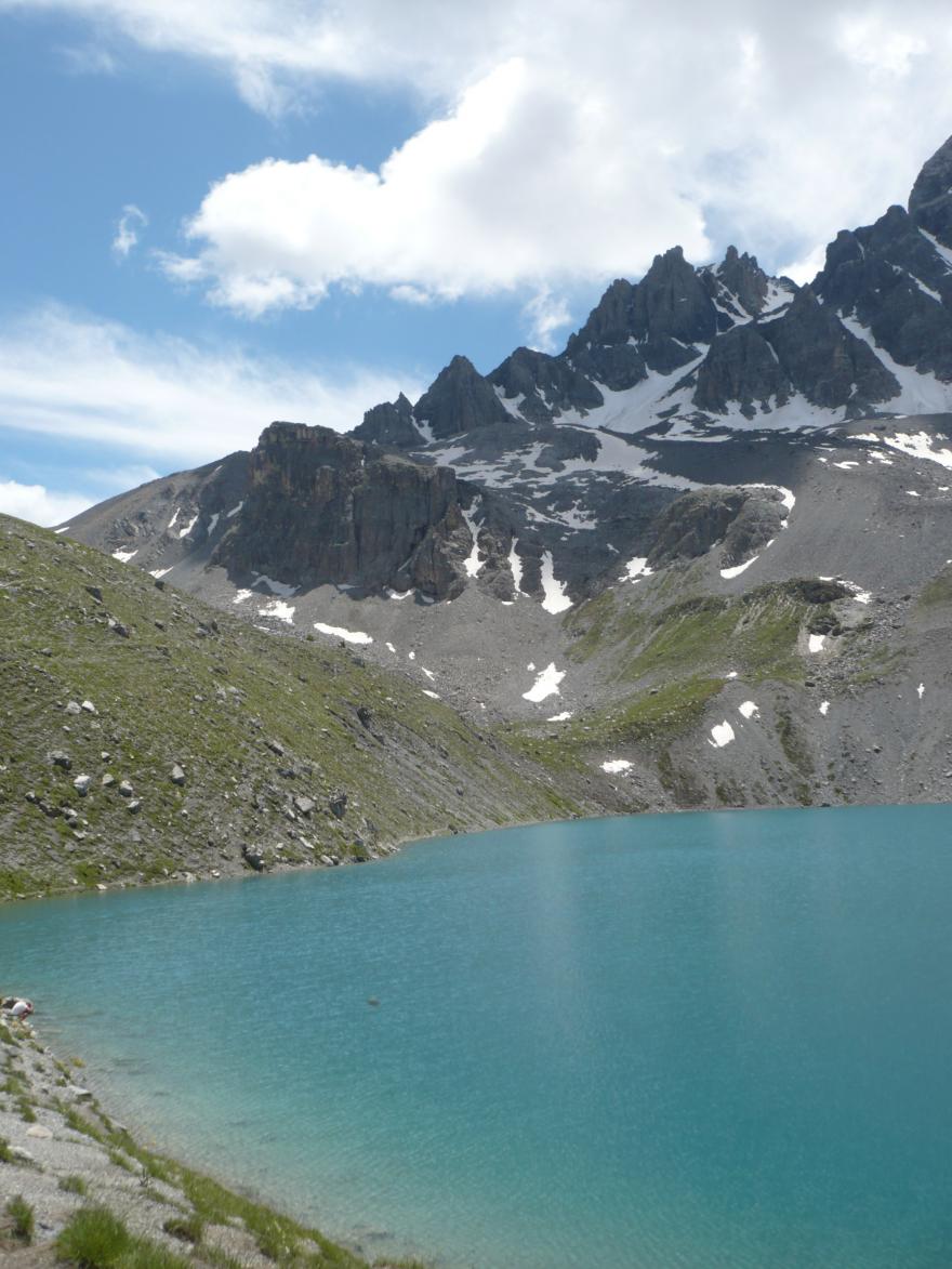 Photo de montagne et lac, nature isère