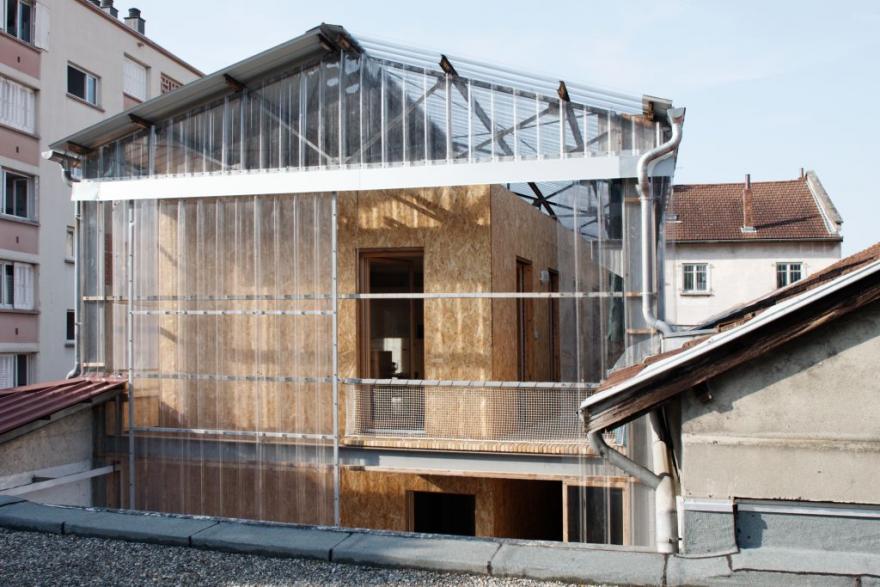Maison sous serre à Grenoble, Lauréat dans la catégorie Logements (Crédit : Pierre Bouchon Cesaro)